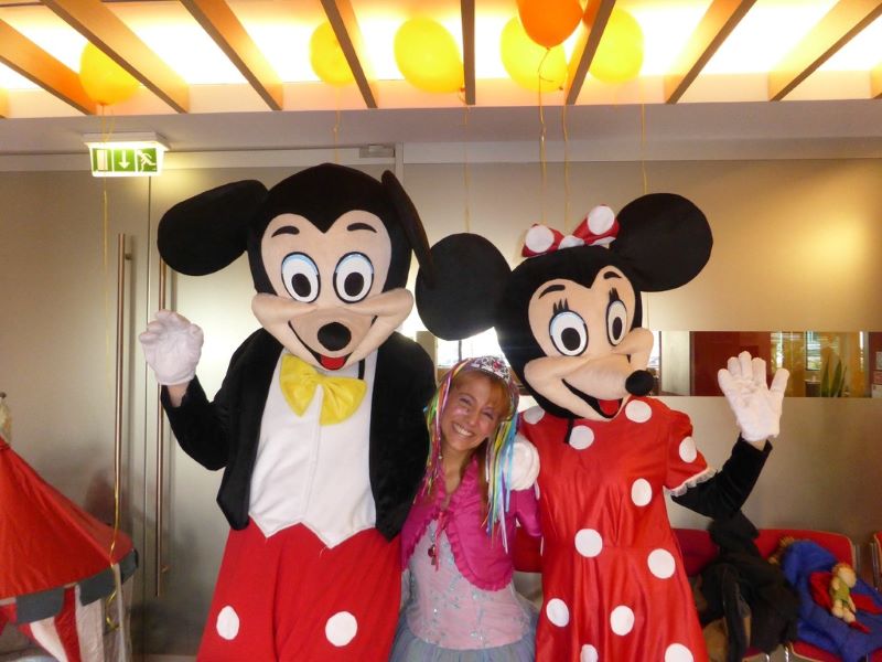 Mascotes Mickey e Minie