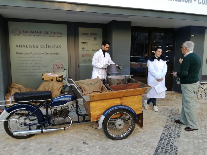 carrinho de castanhas