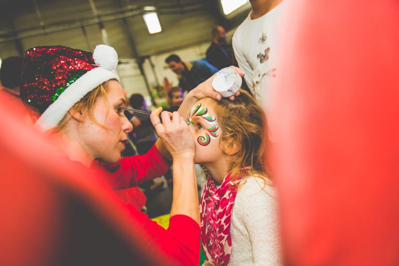 Pinturas faciais natal